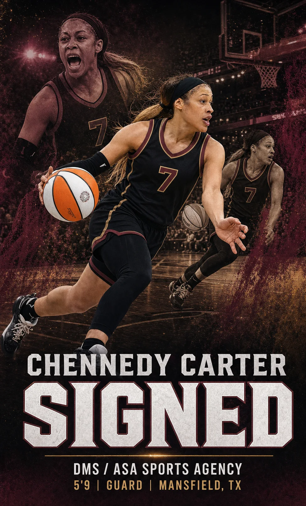 Chennedy Carter signing announcement